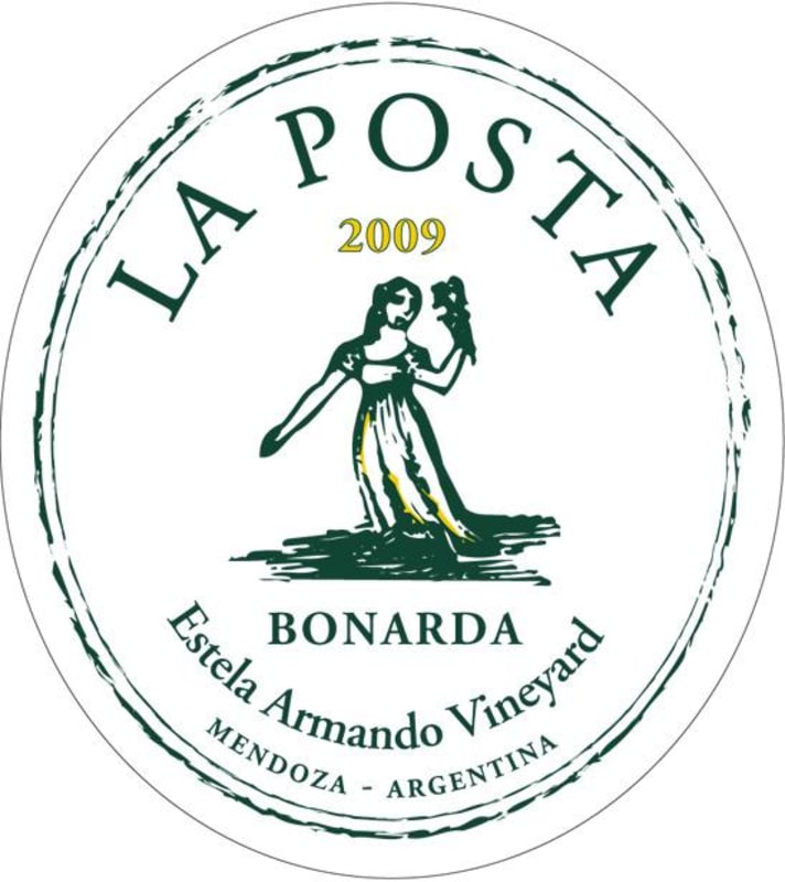 La Posta Estela Armando Vineyard Bonarda 2009 Front Label