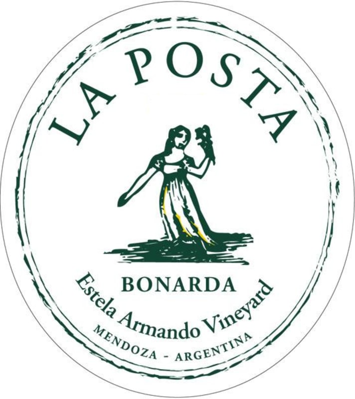 La Posta Estela Armando Vineyard Bonarda 2014 Front Label