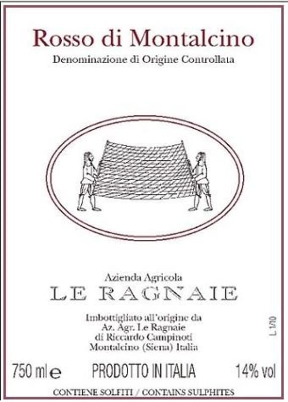 Le Ragnaie Rosso di Montalcino 2011 Front Label