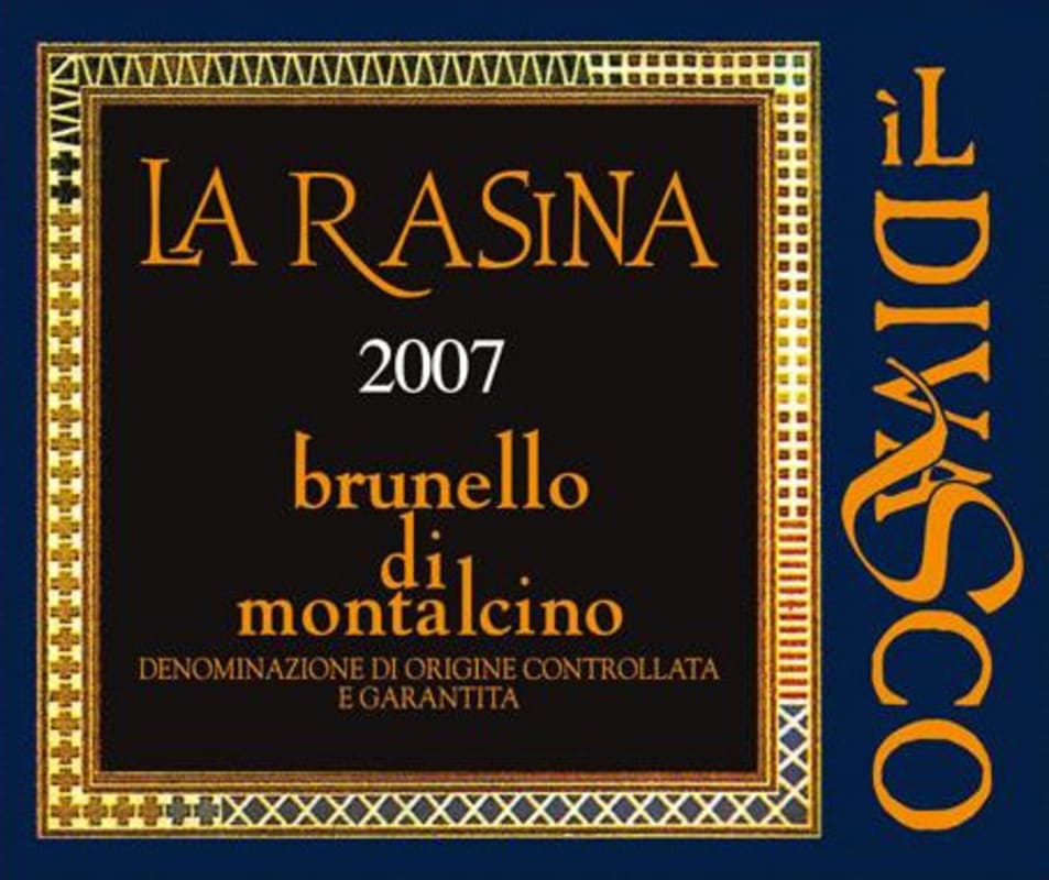 La Rasina Brunello di Montalcino Riserva 2007 Front Label