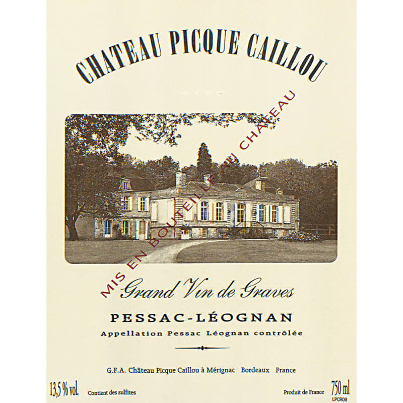 Chateau Picque-Caillou 2010 Front Label