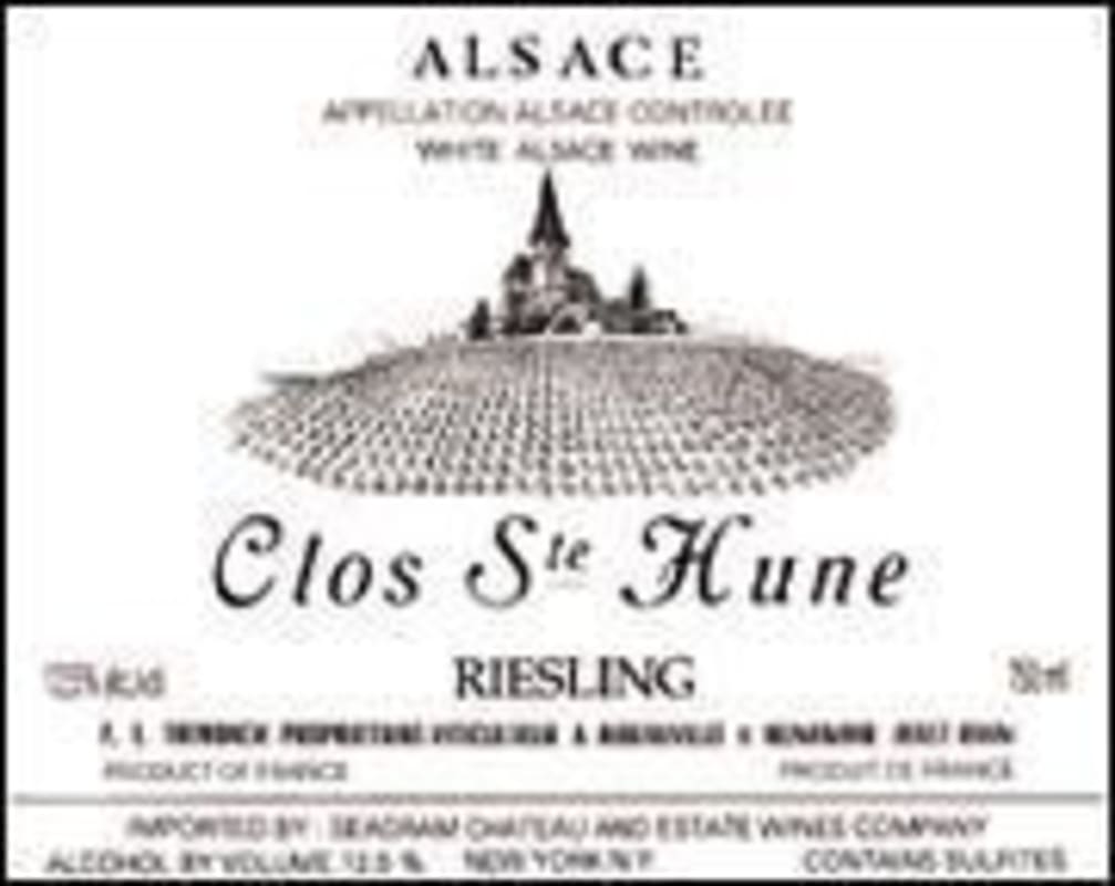 Maison Trimbach Clos Ste. Hune 1989 Front Label