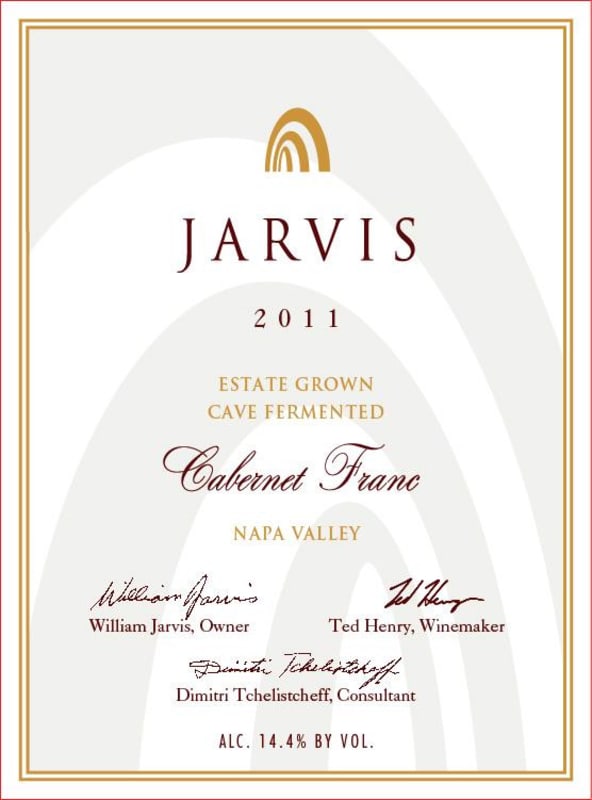 Jarvis Cabernet Franc 2011 Front Label