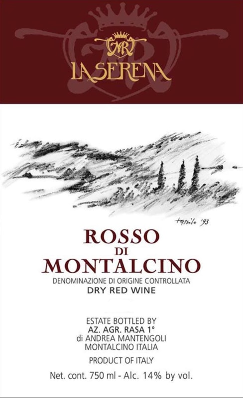 La Serena Rosso di Montalcino 2011 Front Label