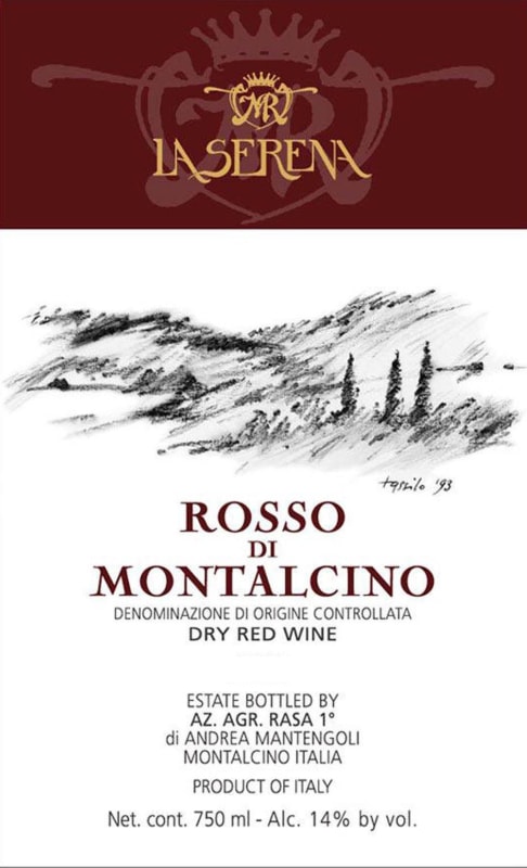 La Serena Rosso di Montalcino 2012 Front Label