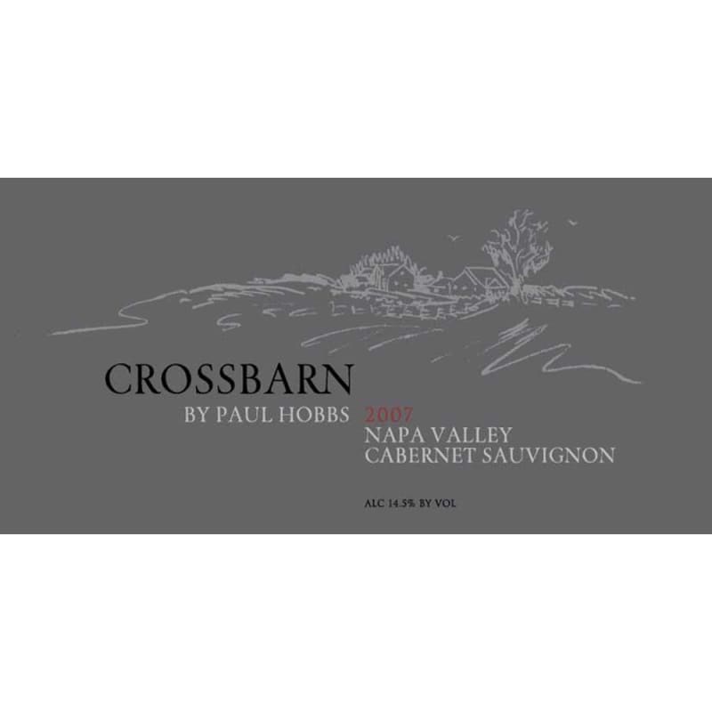 Crossbarn by Paul Hobbs Napa Valley Cabernet Sauvignon 2007 Front Label