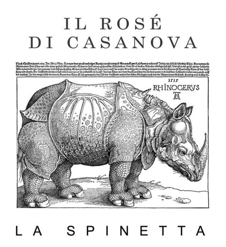 La Spinetta Il Rose di Casanova 2015 Front Label