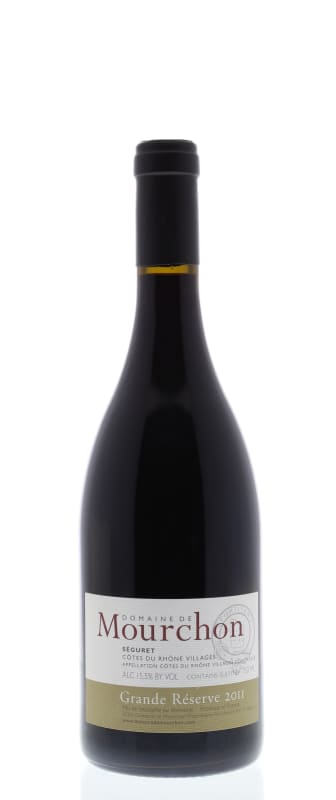 Domaine de Mourchon Cotes du Rhone Villages Seguret Grande Reserve 2011 Front Bottle Shot