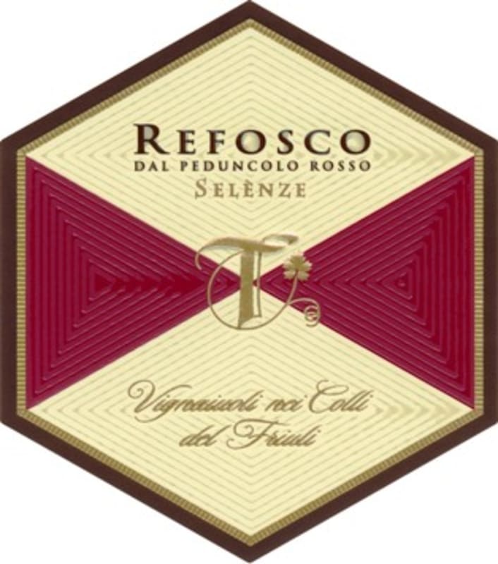 Tunella Selenze Refosco dal Peduncolo Rosso 2008 Front Label