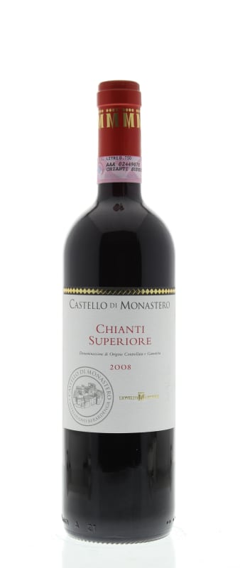 Castello di Monastero Chianti Superiore 2008 Front Bottle Shot