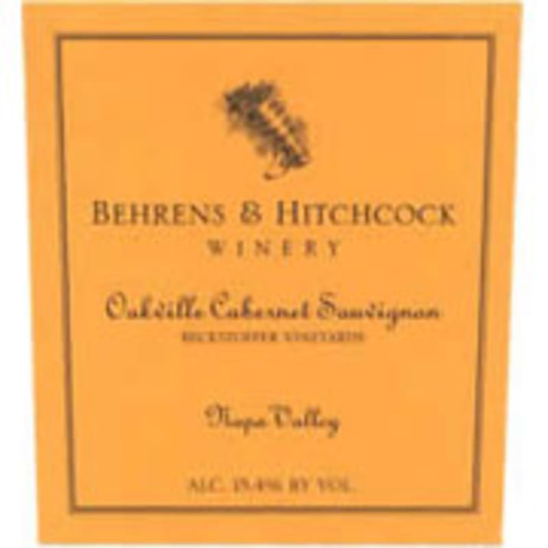 Behrens & Hitchcock Oakville Cabernet Sauvignon Beckstoffer Vineyards 2001 Front Label