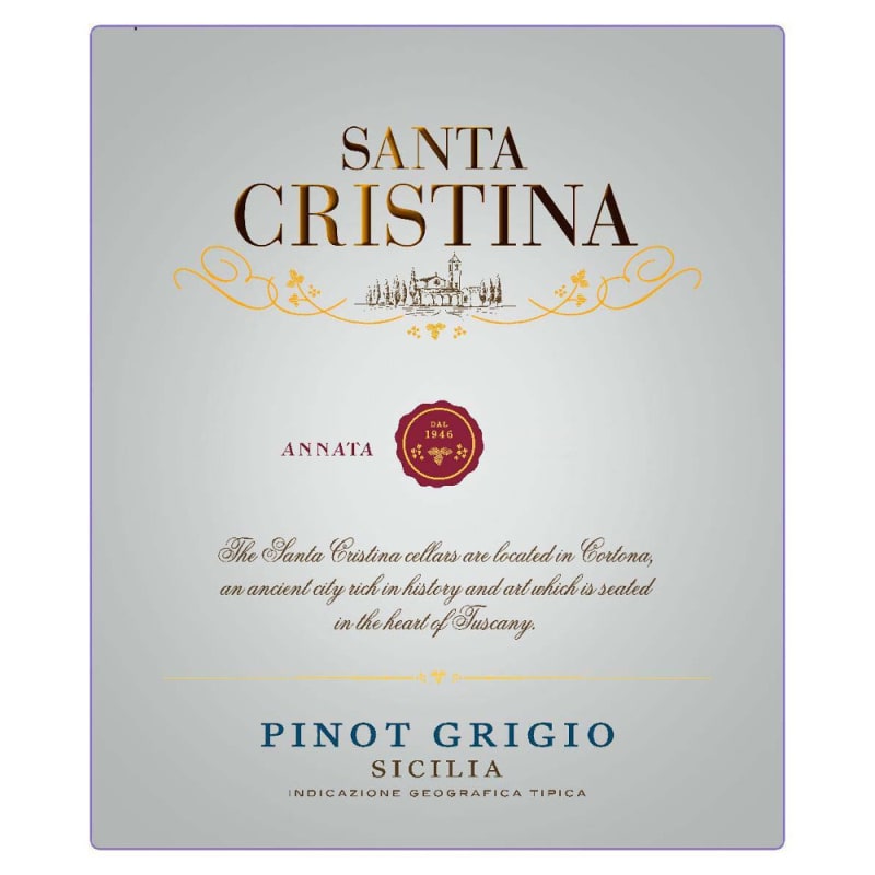 Santa Cristina by Antinori Pinot Grigio 2013 Front Label