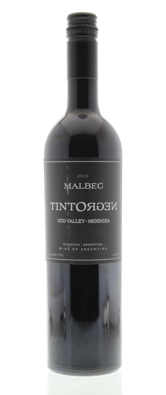 TintoNegro Uco Valley-Mendoza Malbec 2012 Front Bottle Shot