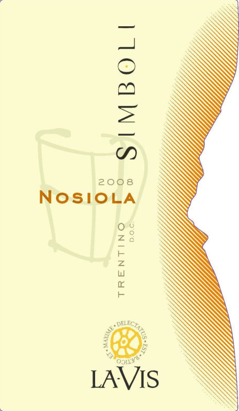 La Vis Trentino Simboli Nosiola 2008 Front Label