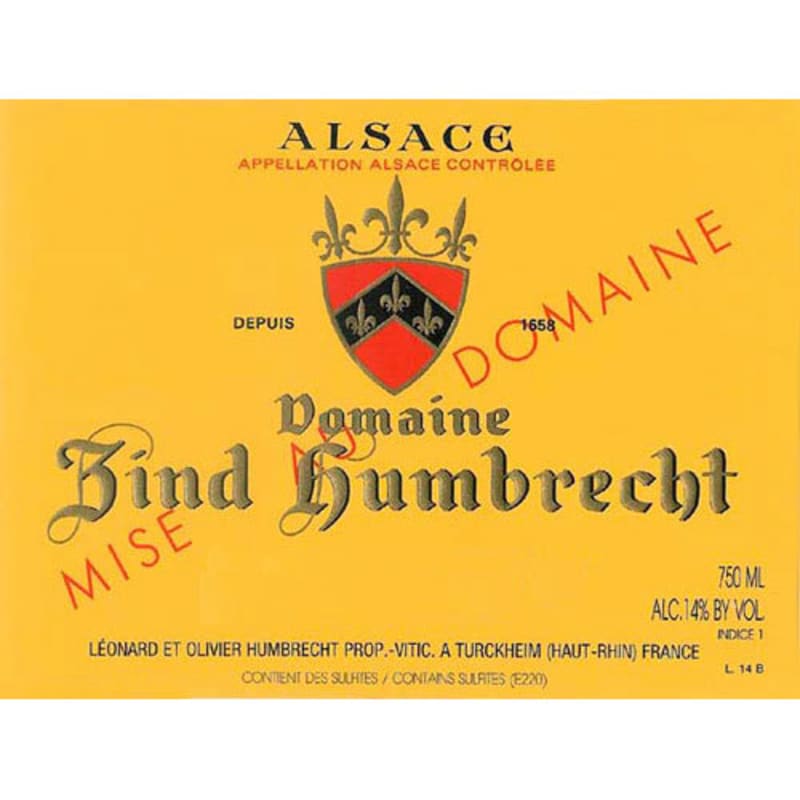 Zind-Humbrecht Domaine Pinot Gris 2011 Front Label
