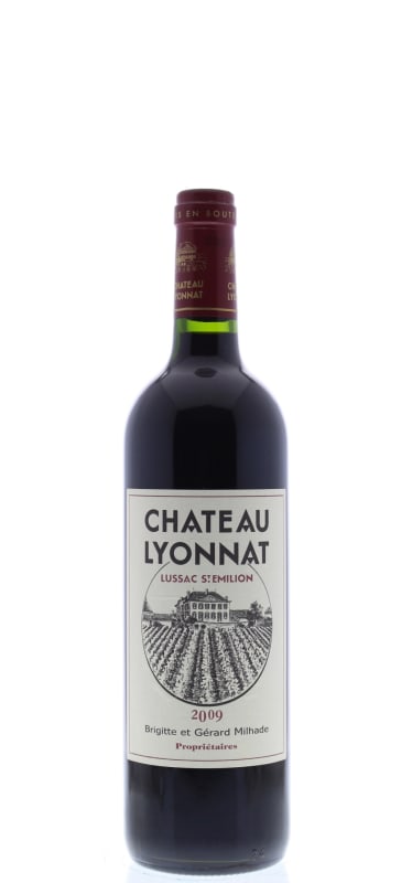 Chateau Lyonnat Lussac Saint-Emilion 2009 Front Bottle Shot