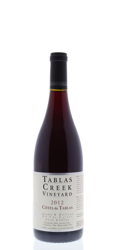 Tablas Creek Cotes de Tablas Rouge 2012 Front Bottle Shot