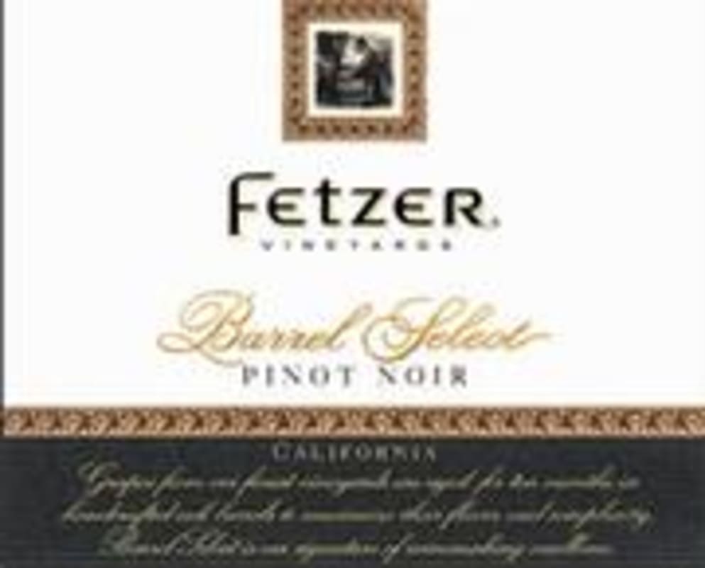 Fetzer Barrel Select Pinot Noir 1998 Front Label