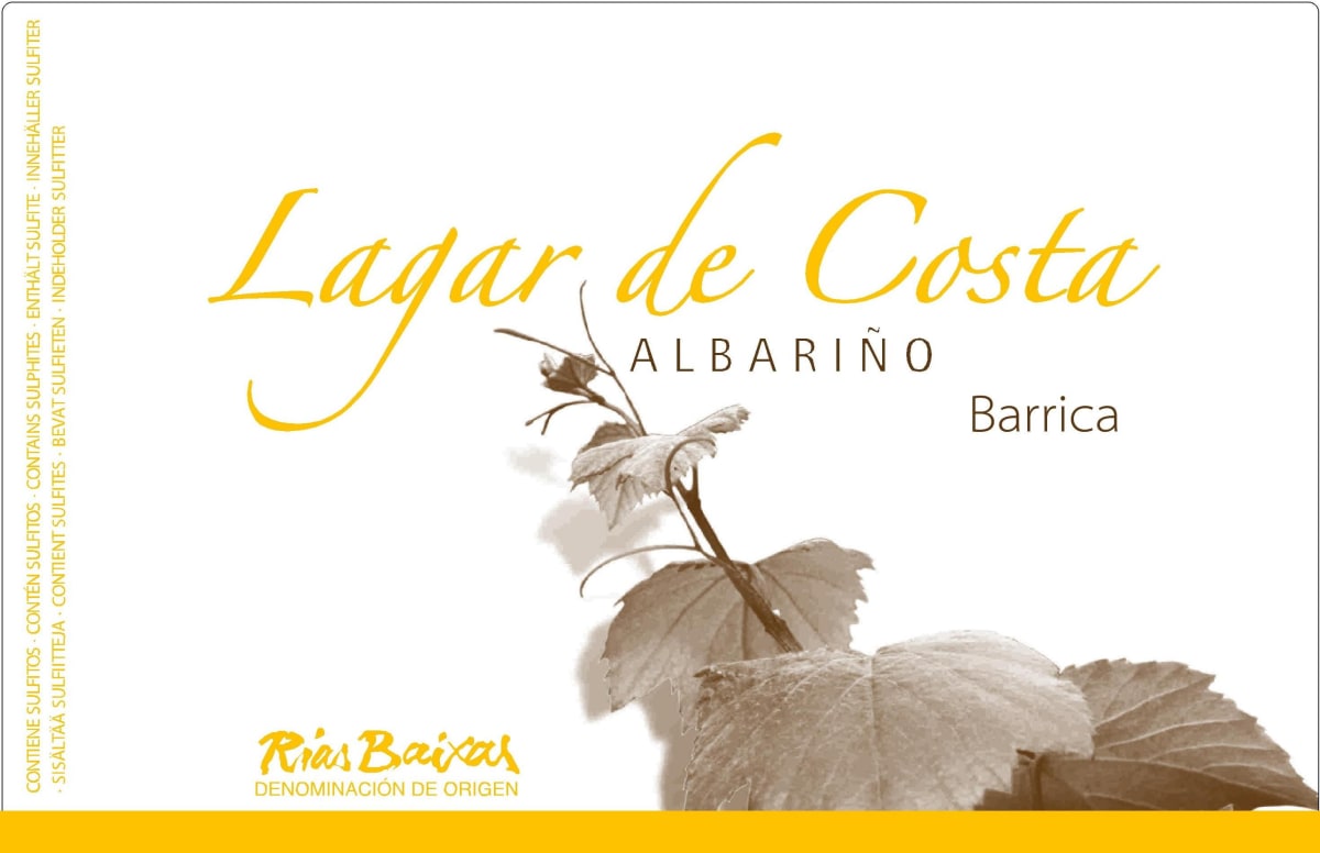 Lagar de Costa Barrica Albarino 2013 Front Label