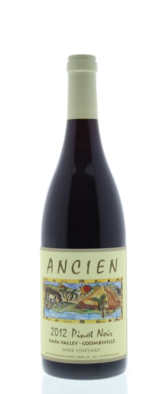 Ancien Wines Mink Vineyard Pinot Noir 2012 Front Bottle Shot