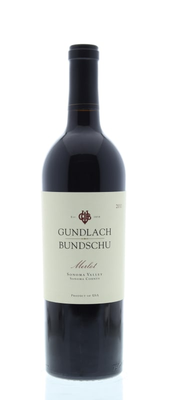 Gundlach Bundschu Merlot 2011 Front Bottle Shot