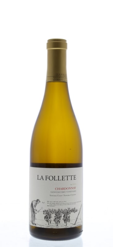 La Follette Sangiacomo Chardonnay 2012 Front Bottle Shot