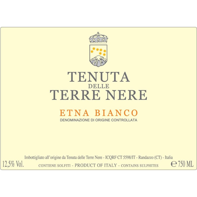 Tenuta delle Terre Nere Etna Bianco 2013 Front Label