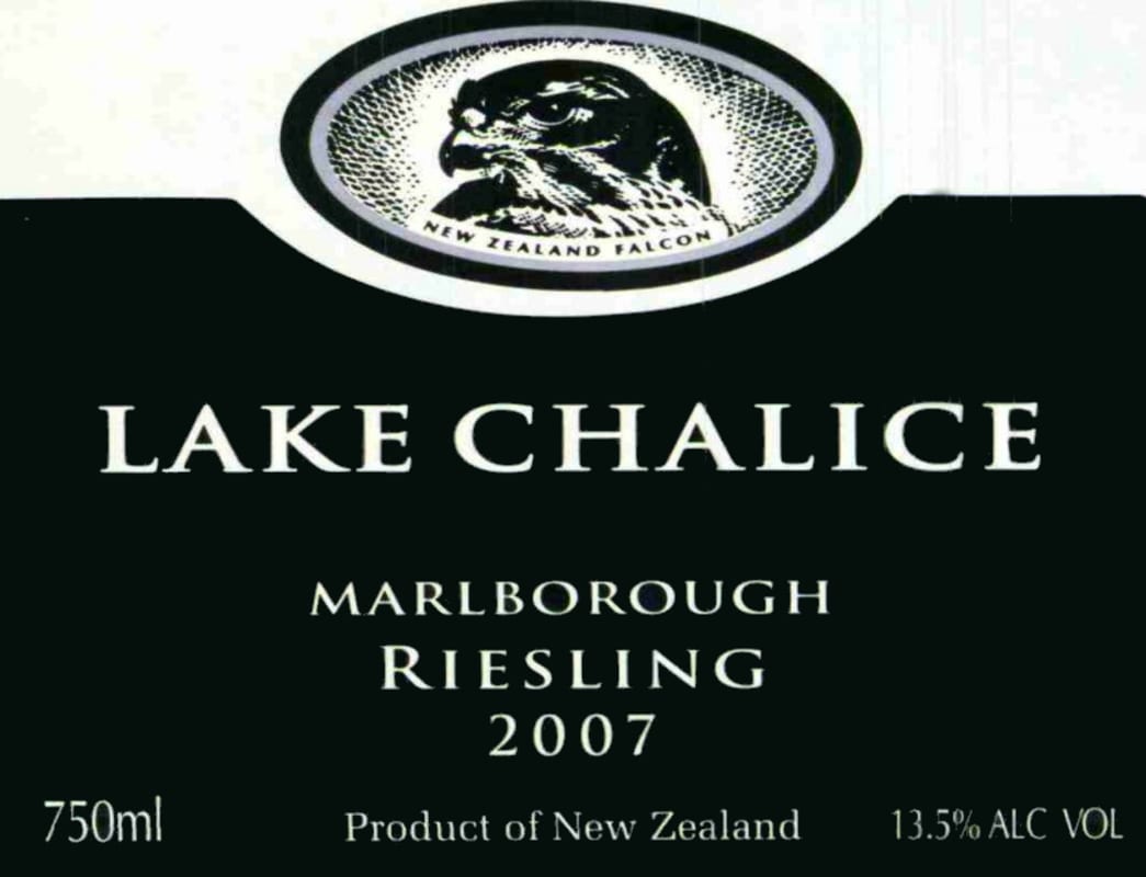 Lake Chalice Riesling 2007 Front Label
