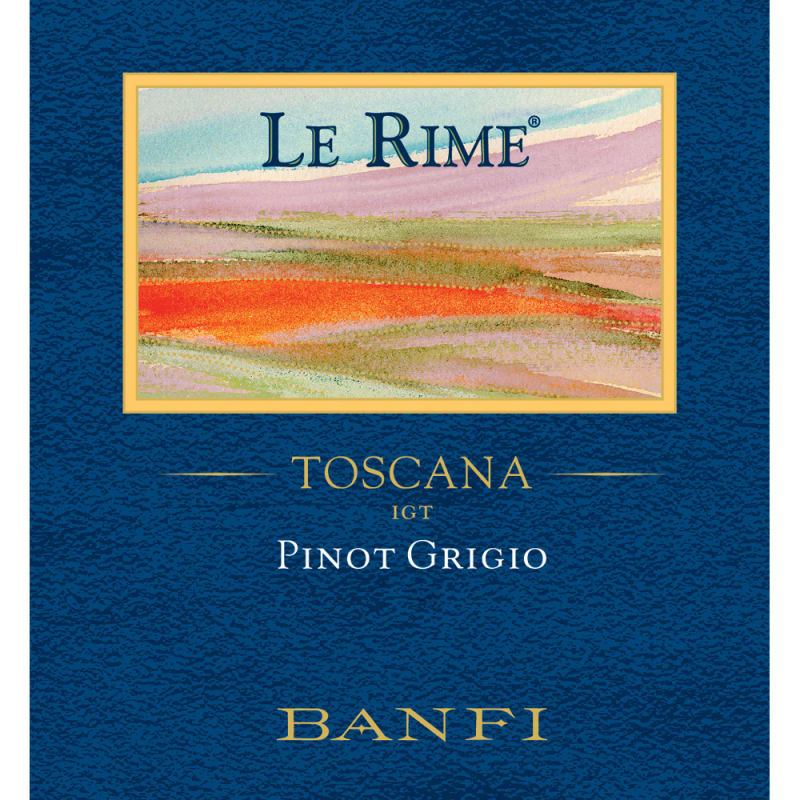 Banfi Le Rime Pinot Grigio 2013 Front Label