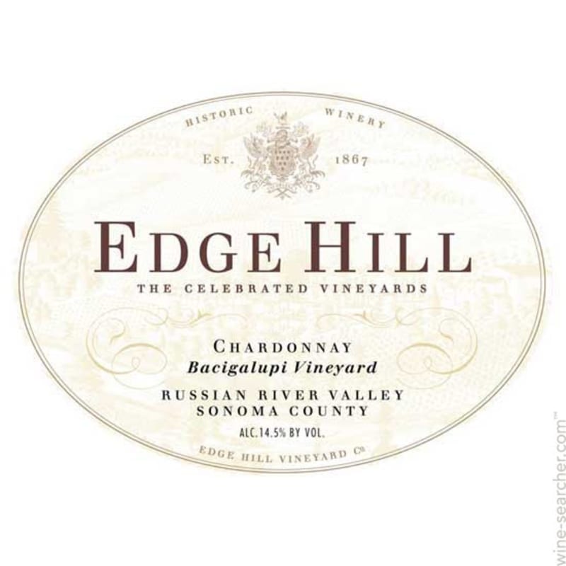 Edge Hill Bacigalupi Vineyard Chardonnay 2010 Front Label
