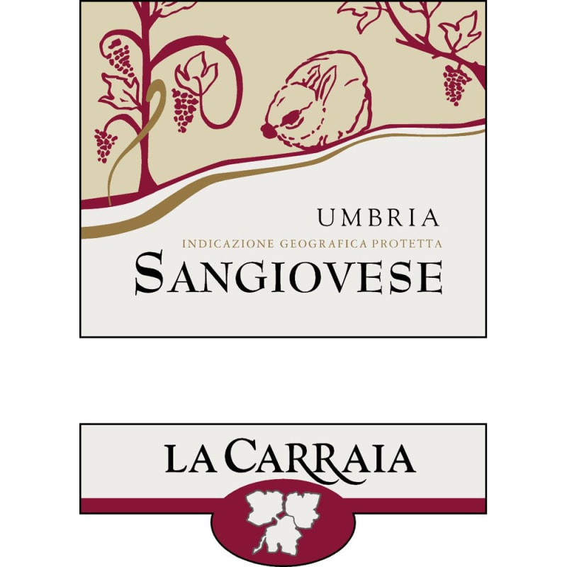La Carraia Umbria Sangiovese 2013 Front Label