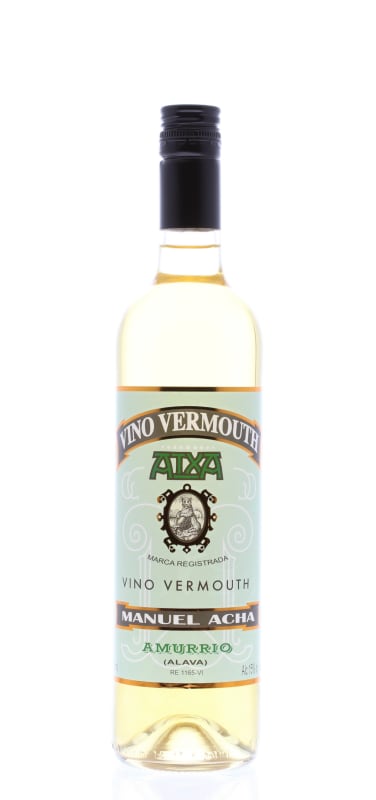 Manuel Acha Vino Vermouth Blanco Front Bottle Shot