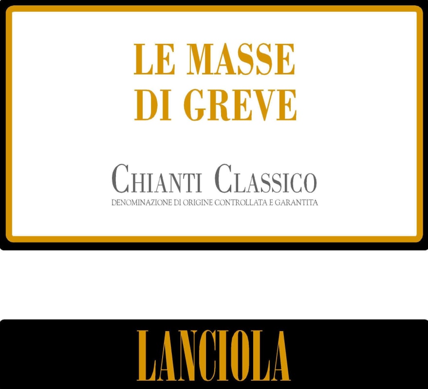 Lanciola Le Masse di Greve Chianti Classico 2010 Front Label