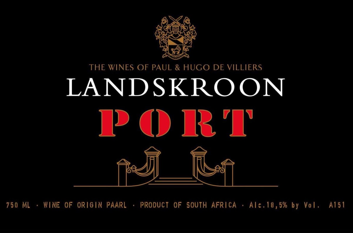 Landskroon Paarl Port 2012 Front Label