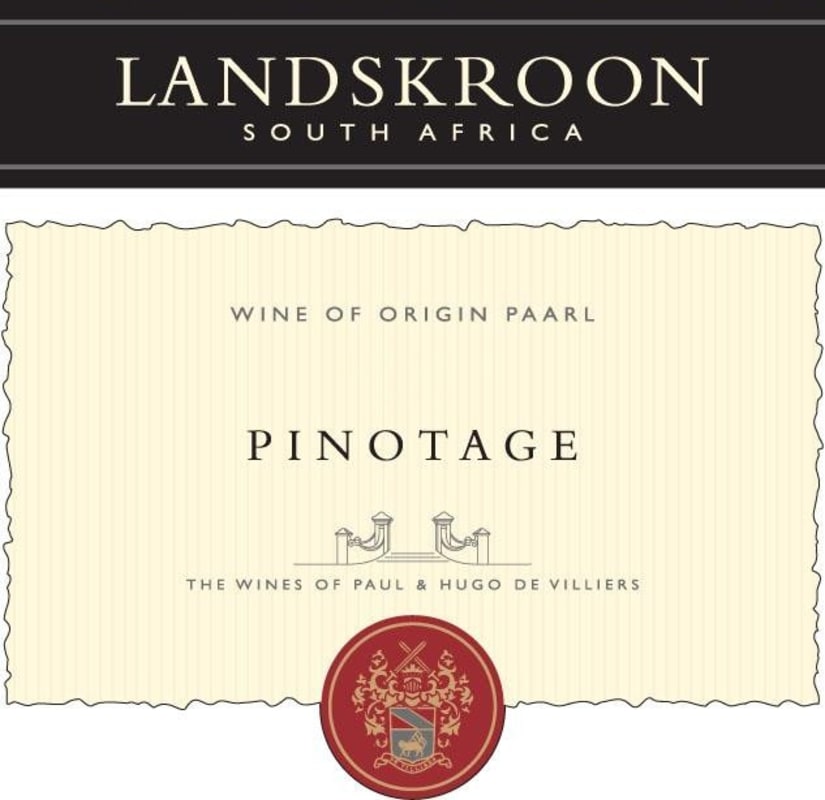 Landskroon Pinotage 2013 Front Label