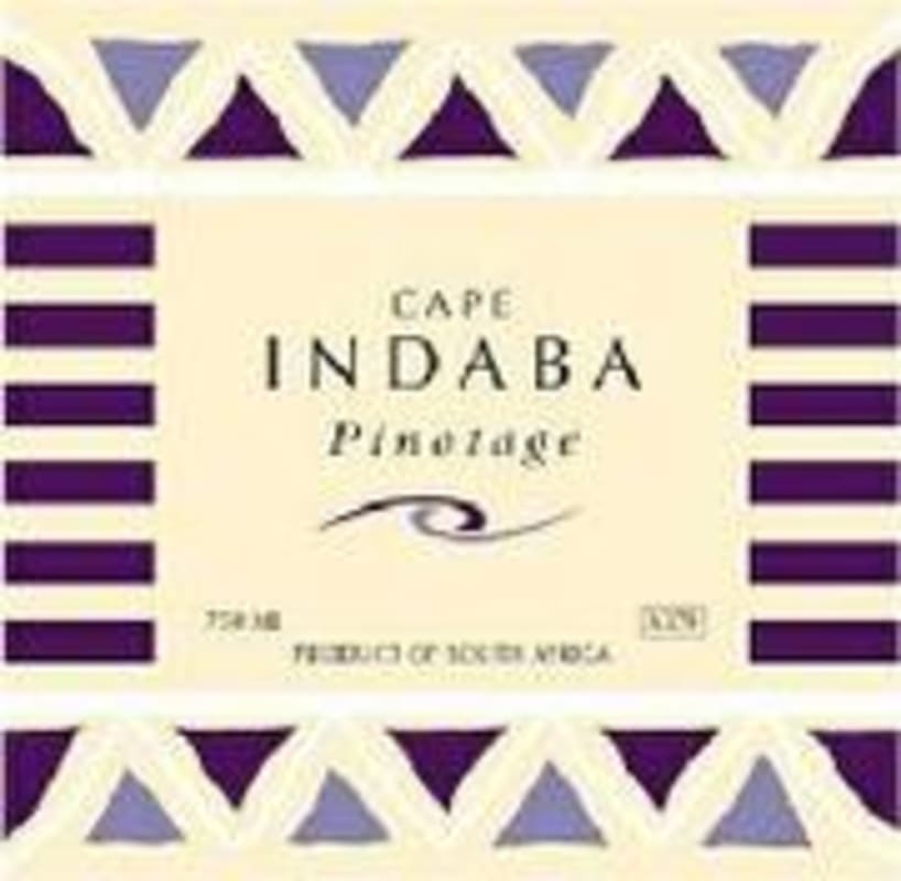 Indaba Pinotage 1998 Front Label