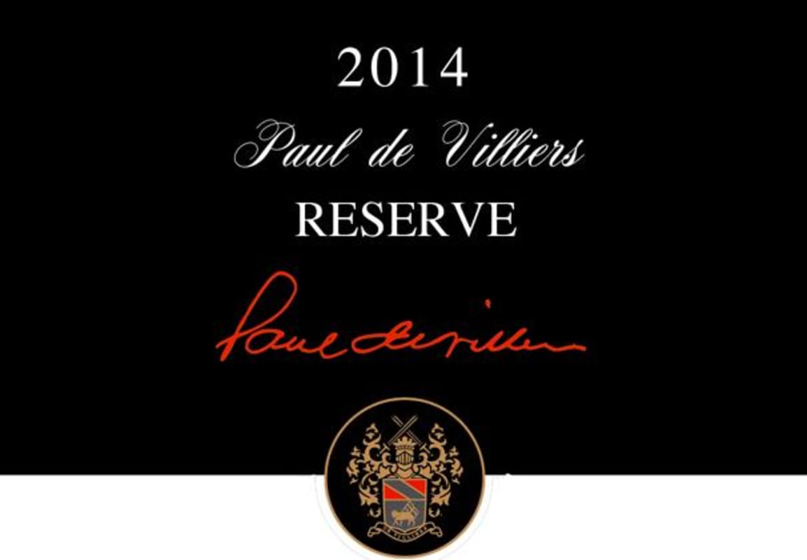 Landskroon Paarl Paul de Villiers Reserve 2014 Front Label