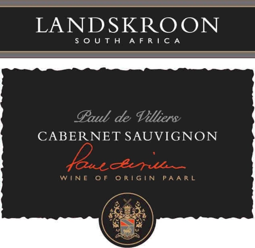Landskroon Paul de Villiers Cabernet Sauvignon 2013 Front Label