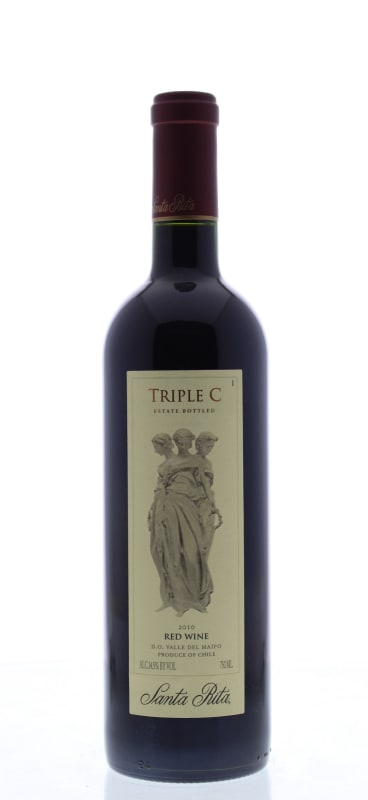 Santa Rita Triple C 2010 Front Bottle Shot