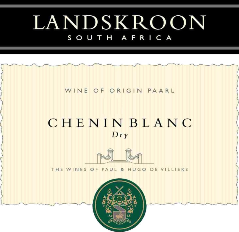 Landskroon Dry Chenin Blanc 2016 Front Label