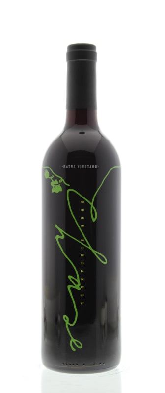 Chase Family Hayne Vineyard Estate Zinfandel 2008 Front Bottle Shot