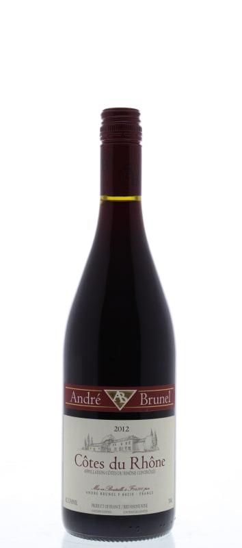 Andre Brunel Cotes du Rhone 2012 Front Bottle Shot