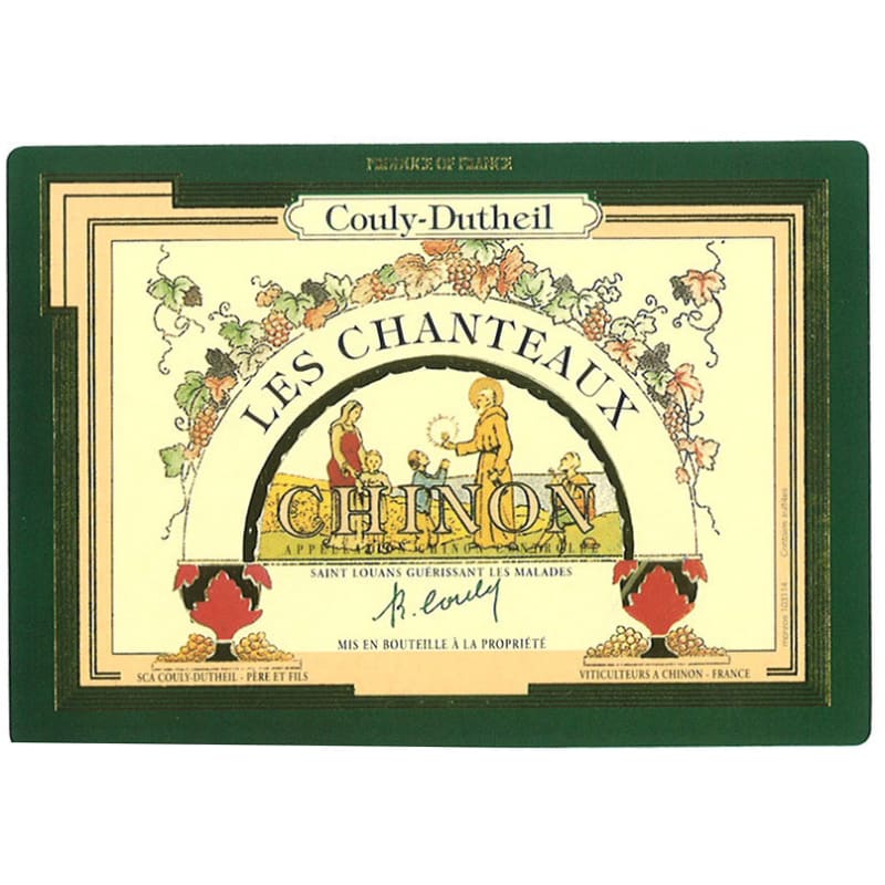 Couly-Dutheil Les Chanteaux Chinon 2012 Front Label