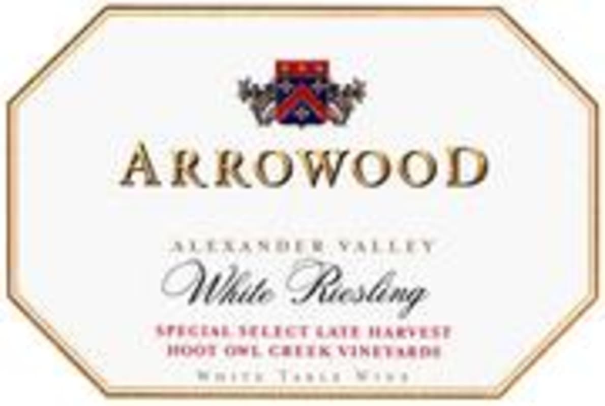 Arrowood Sonoma Late Harvest Riesling (half-bottle) 1998 Front Label
