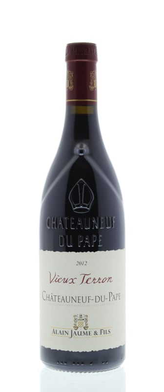 Alain Jaume Chateauneuf-du-Pape Vieux Terron 2012 Front Bottle Shot