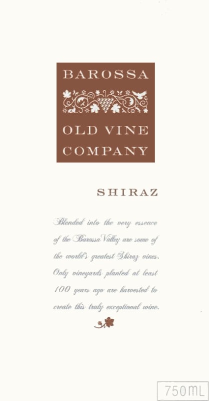 Langmeil Old Vine Company Shiraz 2005 Front Label