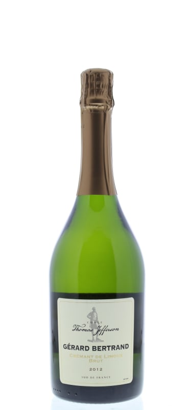 Gerard Bertrand Cuvee Thomas Jefferson Cremant de Limoux Brut 2012 Front Bottle Shot
