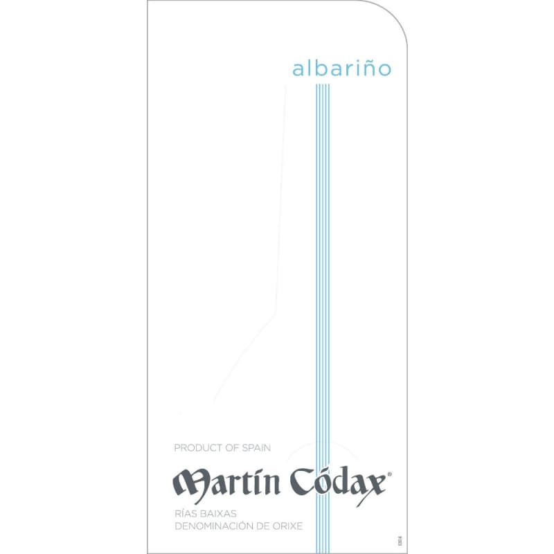 Martin Codax Albarino 2012 Front Label