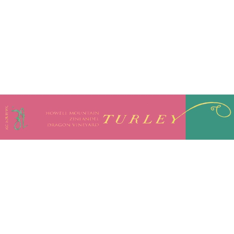 Turley Dragon Zinfandel 2012 Front Label