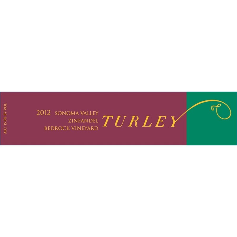 Turley Bedrock Zinfandel 2012 Front Label